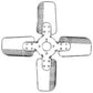 194046M91-AIC 4 Blade Fan