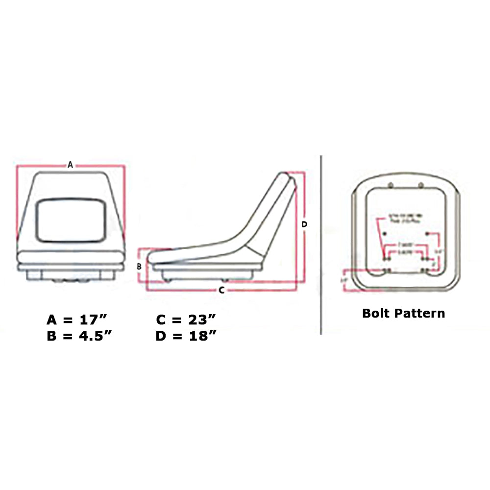 35080-18400-AIC Seat without Arm Rests