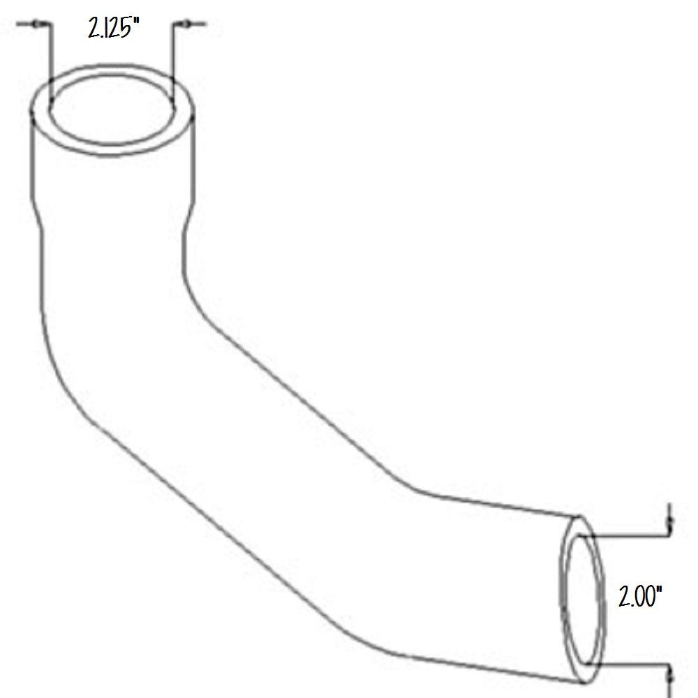 3618641M1-AIC Bottom Radiator Hose