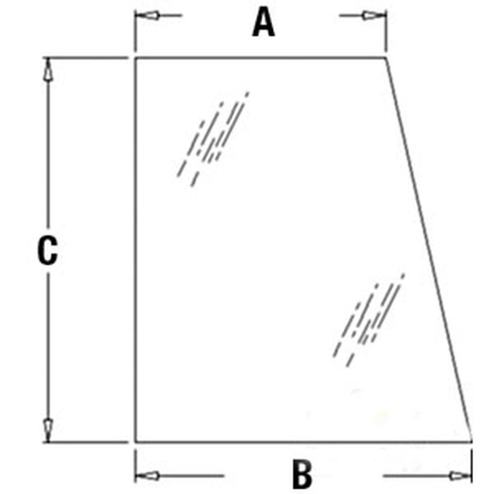 394700A1-AIC Right Hand Upper Door Glass