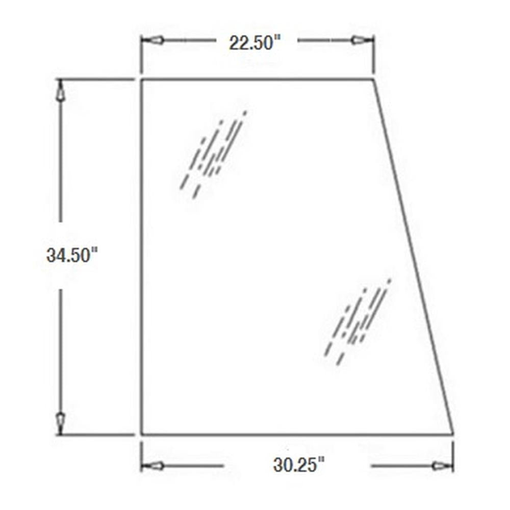 394700A1-AIC Right Hand Upper Door Glass