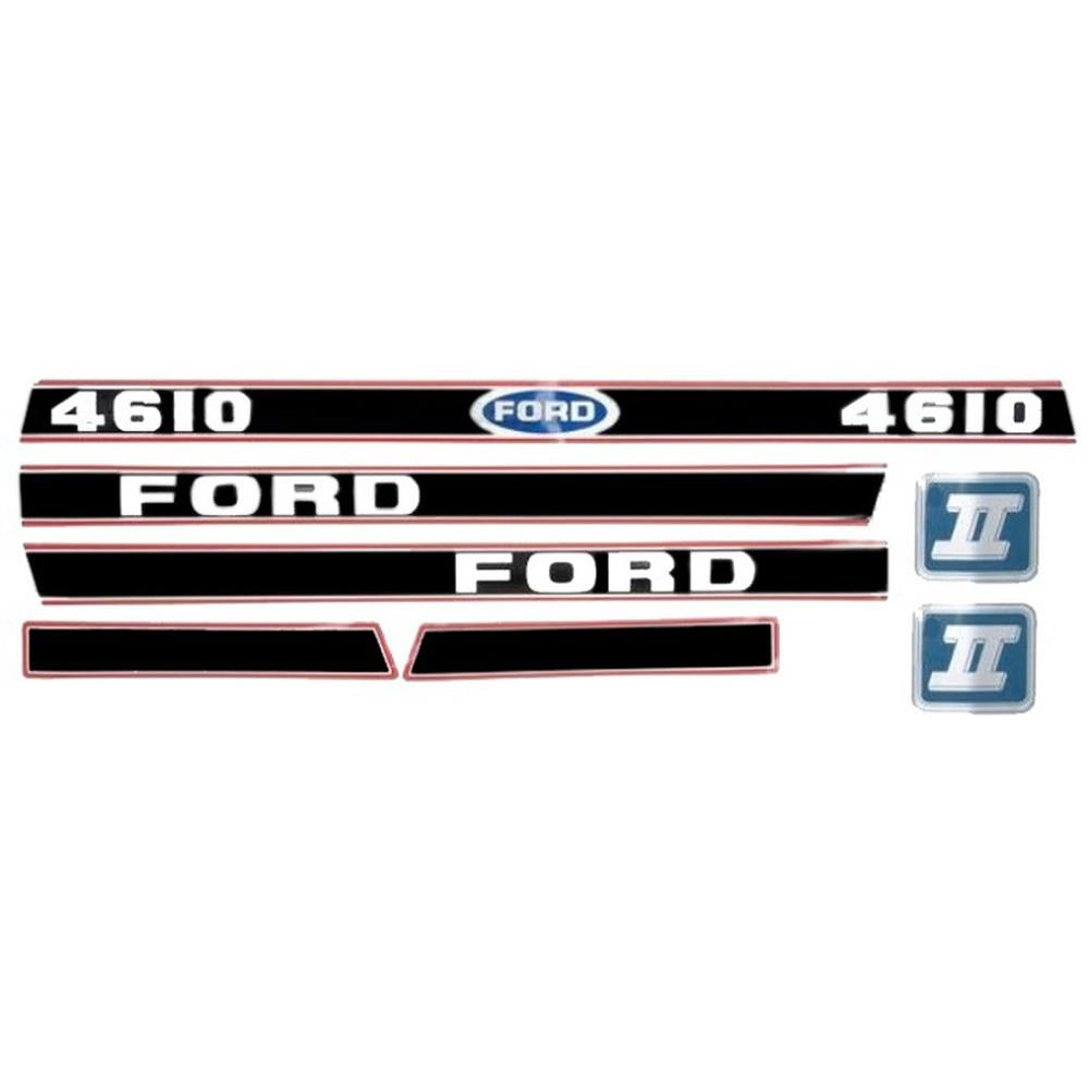 83954990-AIC Fits Ford 4610 Hood Decal Set
