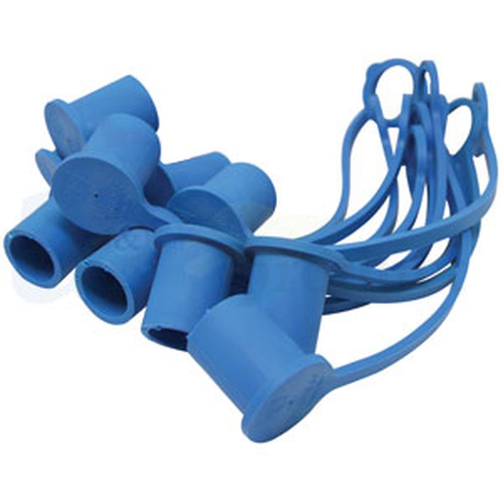A-5209-4M-BU-P-AI-AIC (10) Blue Dust Caps, 1/2"