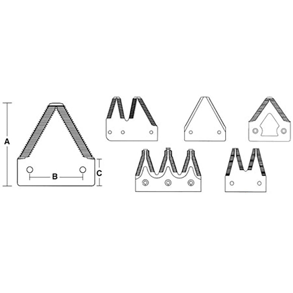 AH140737-AIC 11ga Chrome Top Serrated Twin Tooth