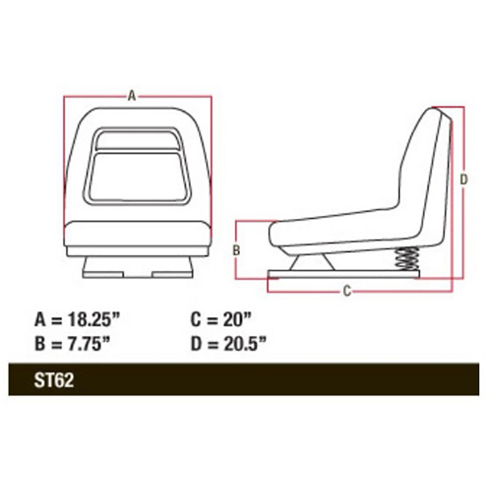 AM131801-AIC Seat with Suspension