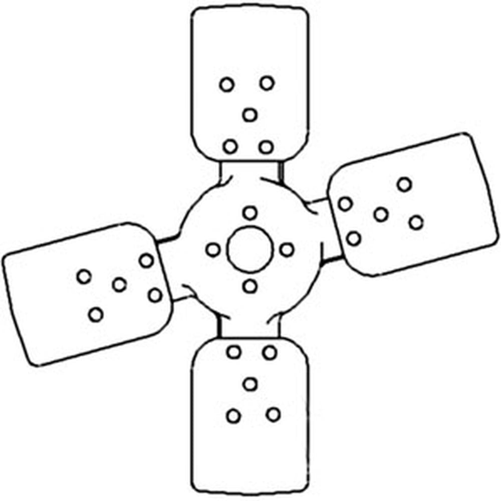 AT23180-AIC 4 Blade Fan