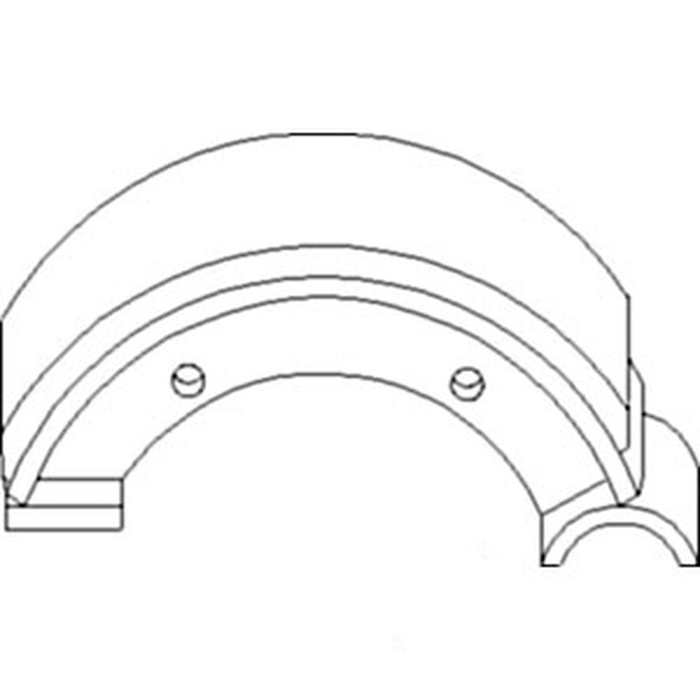 BRR90-0002-AIC Pair of Brake Shoes