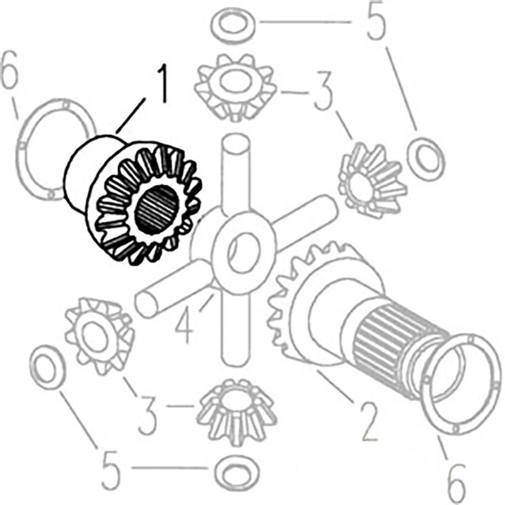 C5NN4236A-AIC Differential Side Gear