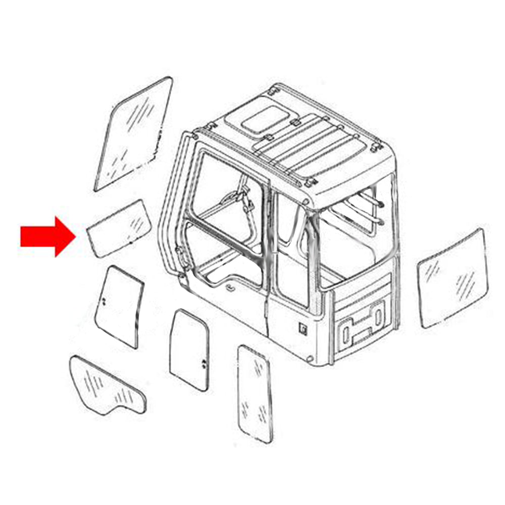 CAH40-0040-AIC Front Lower Glass