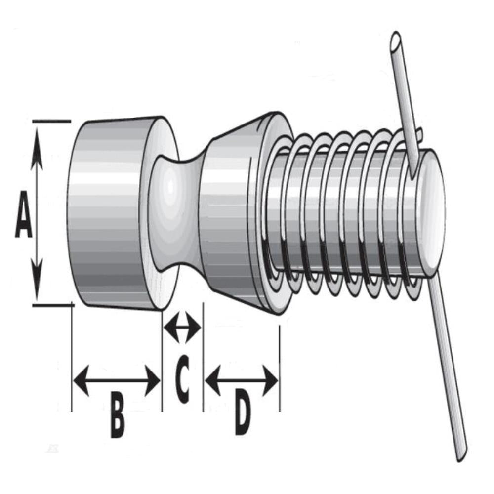 CLO70-0126-AIC PTO Quick Release Pin Assembly