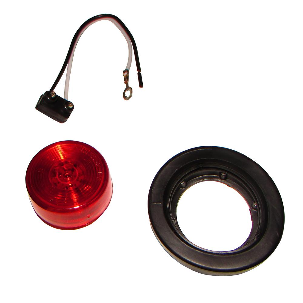 ELJ50-0215-AIC 2" Round LED Red Side Marker Light Kit
