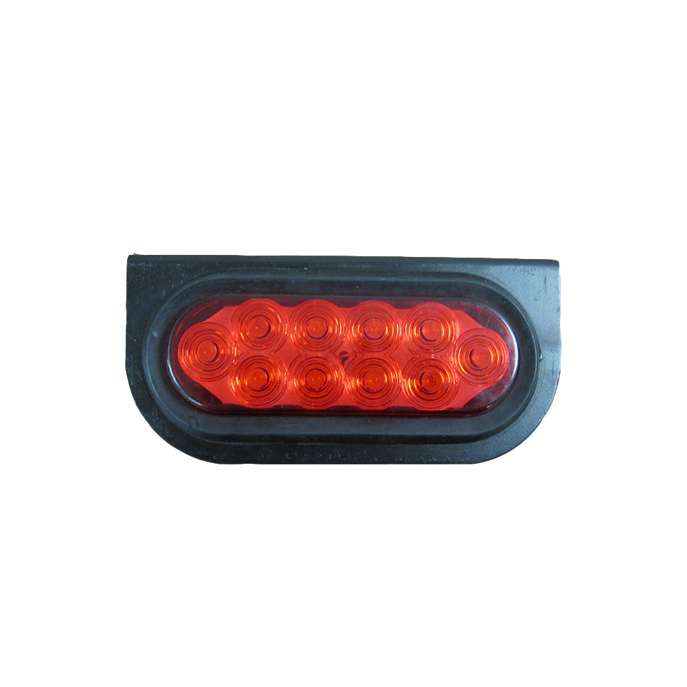 ELJ50-1107-AIC Tail light Kit, 6" Oval Red LED light with Mounting Bracket