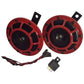 ELL70-0074-AIC 12V Hella Red Grill Horn Set