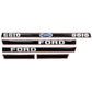 F518H1-AIC Black & Red Hood Decal Set