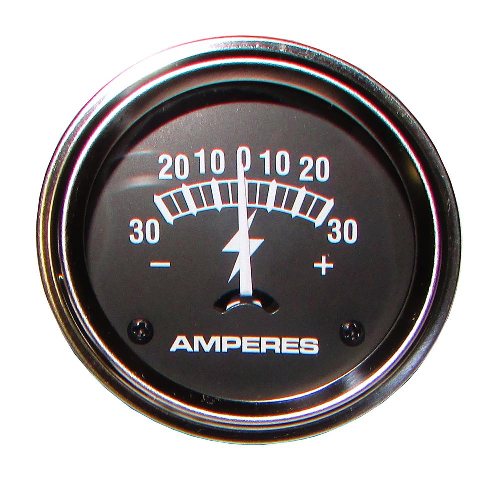 GAH30-0108-AIC Chrome Amp Meter (30-0-30)