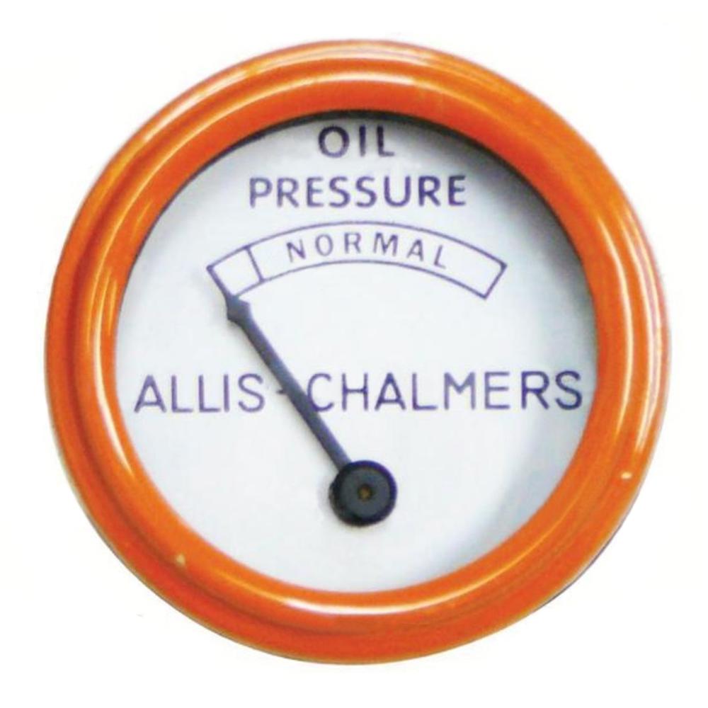 GAH30-0172-AIC Orange Bezel Oil Pressure Gauge