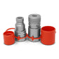 HYM40-1714-AIC Flat Face Hydraulic Quick Connect Coupler Coupling Set (1/2 NPT)