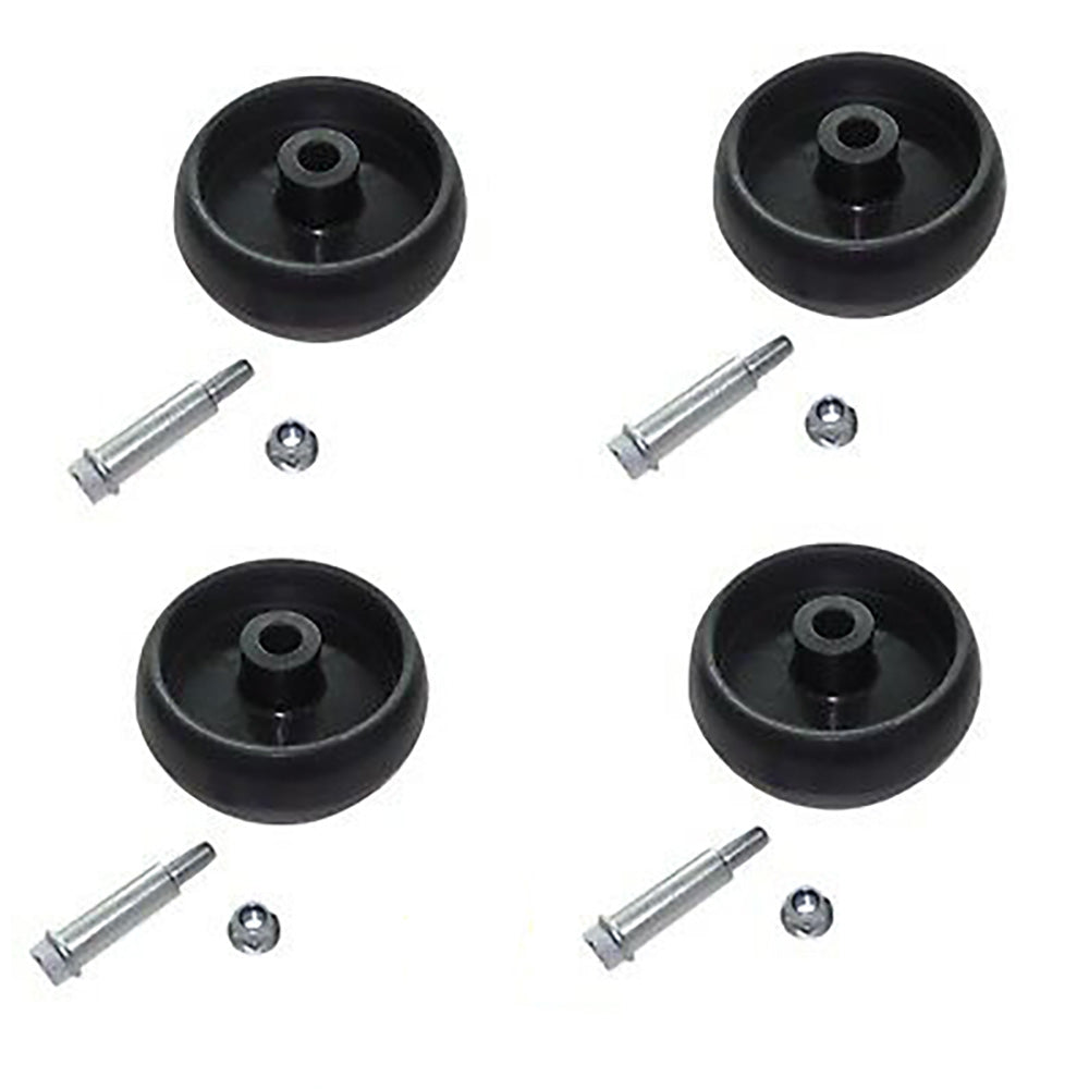 LAE40-0120-AIC Four (4) Deck Wheels W/ Bolt & Nut