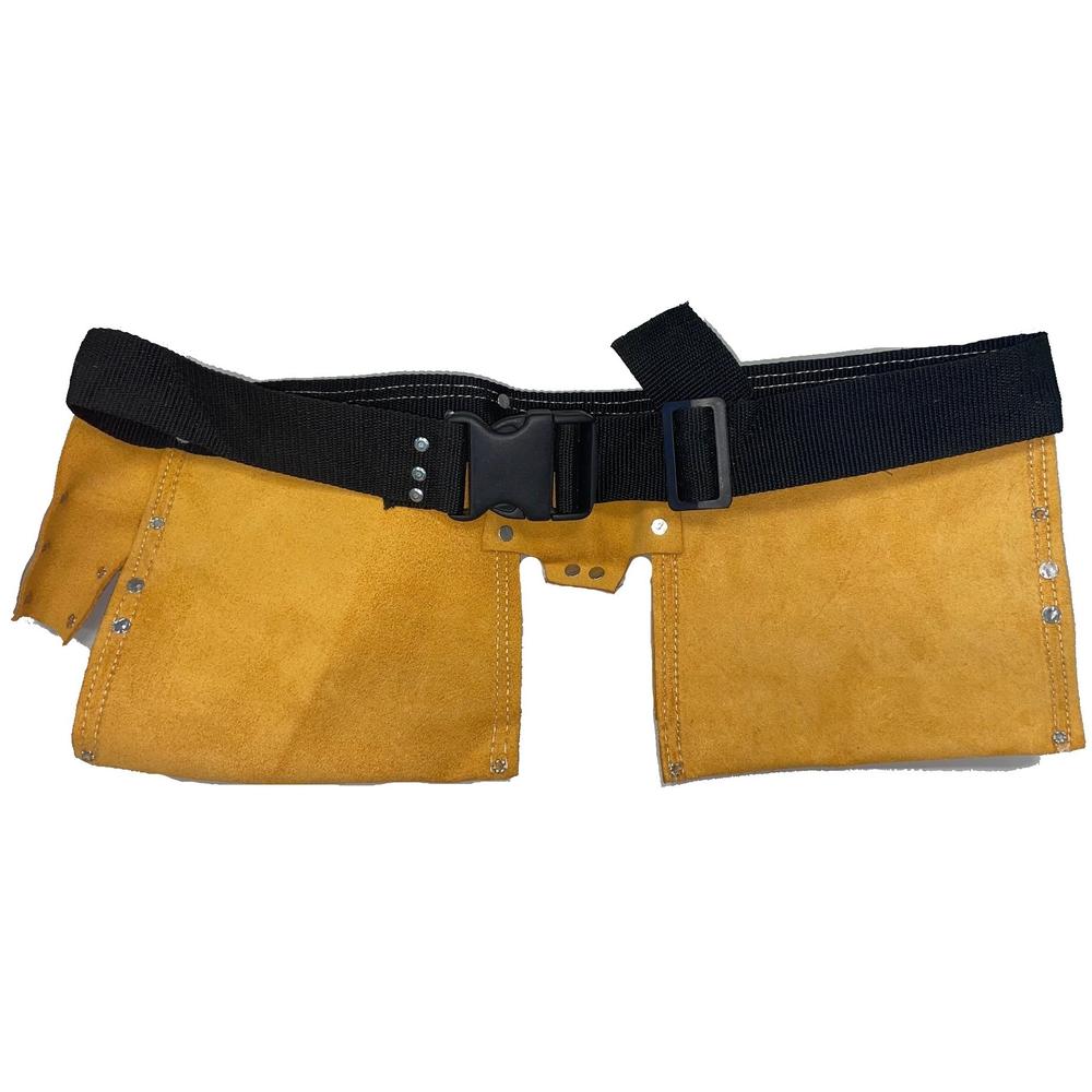 OTK20-1073-AIC 11 POCKET LEATHER TOOL BELT w/ QUICK RELEASE BUCKLE