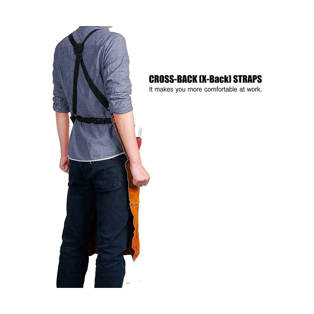 OTK20-1079-AIC Leather Work Shop Apron