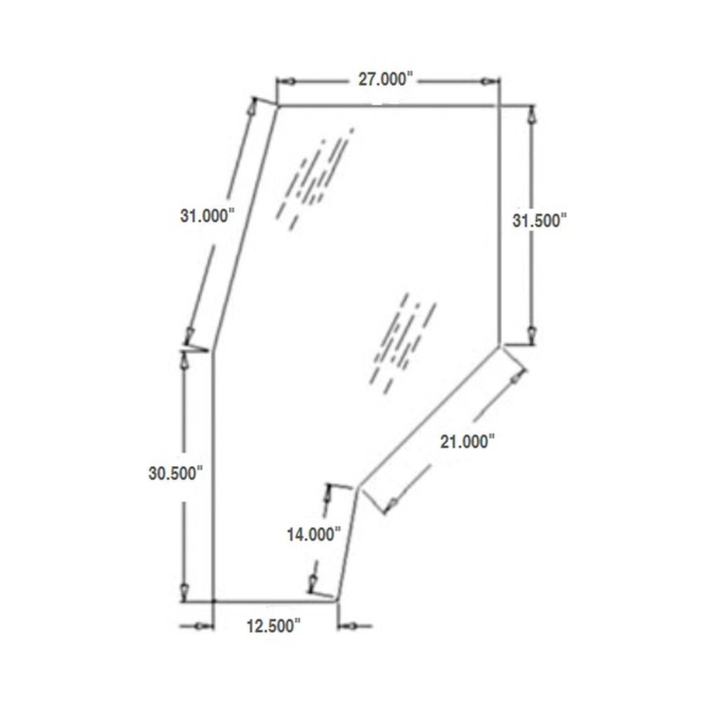 R141527-AIC Tinted Door Glass