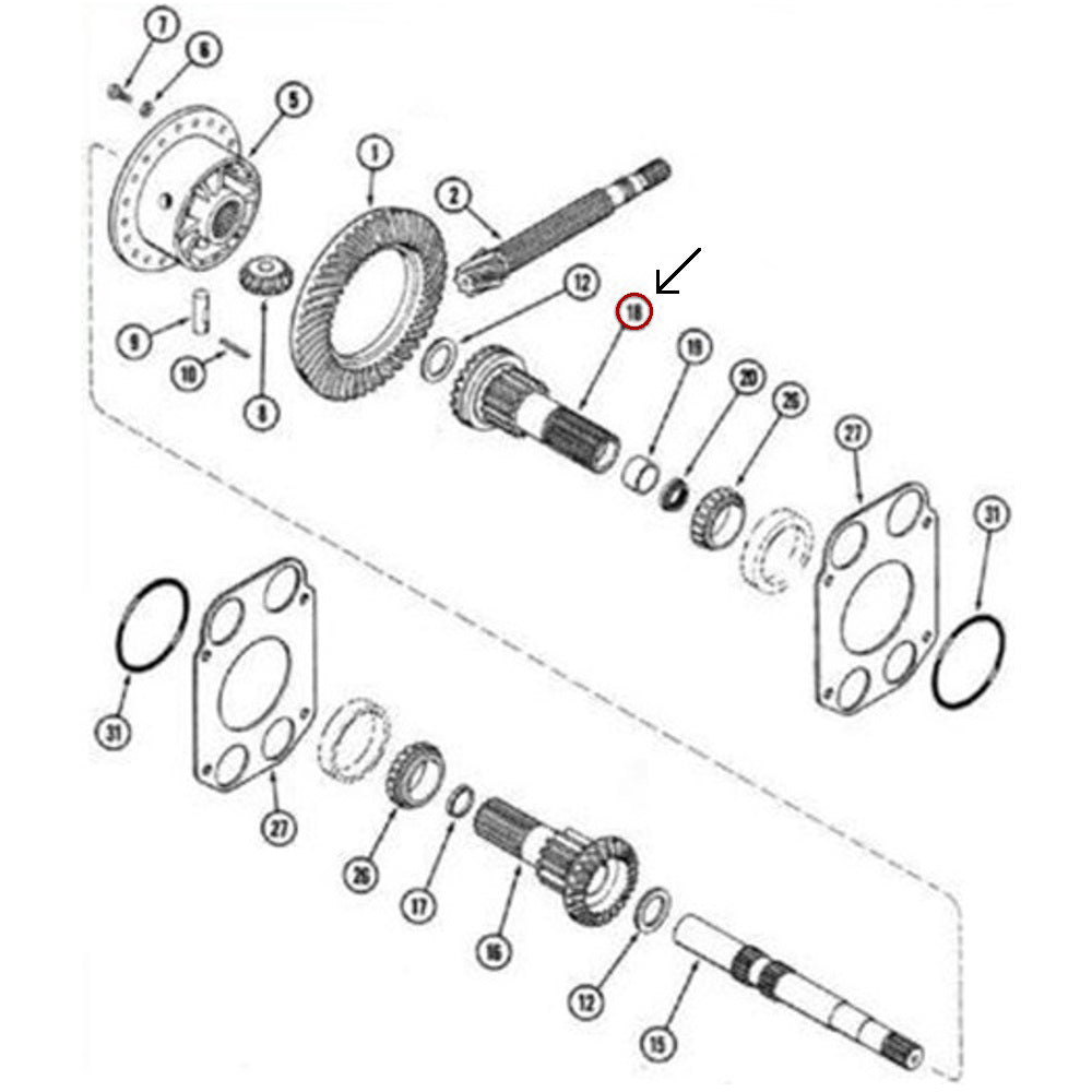 REE50-0003-AIC Right Hand Side Gear