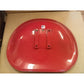 SEQ90-0224-AIC Red & White Vinyl Steel Pan Seat