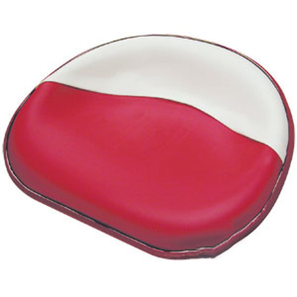 SEQ90-0224-AIC Red & White Vinyl Steel Pan Seat