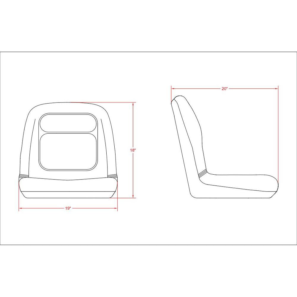 SEQ90-0381-AIC Ultra High-Back Seat(Yellow)