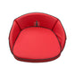 SEQ90-0554-AIC Red Deluxe Seat Cushion with IH Logo
