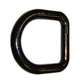 TLU28-0015-AIC D-Ring, 1/2" Weld-on (Black Ring)