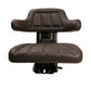 W222BL-AIC Black Wrap Around Seat with Arms